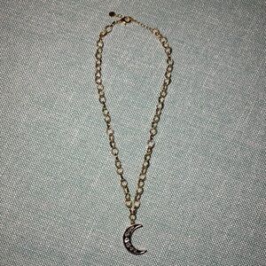 Gold Crescent Moon Necklace